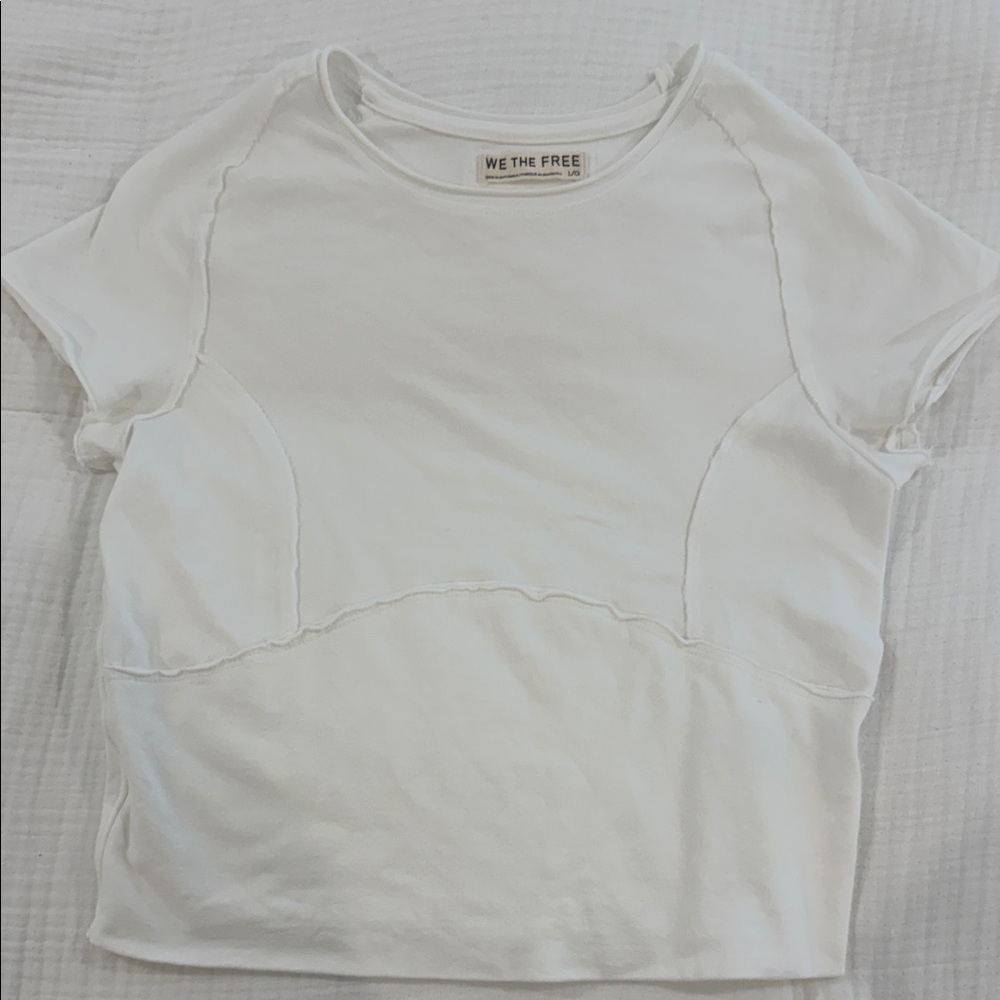 We The Free White Free People Short-Sleeve Top